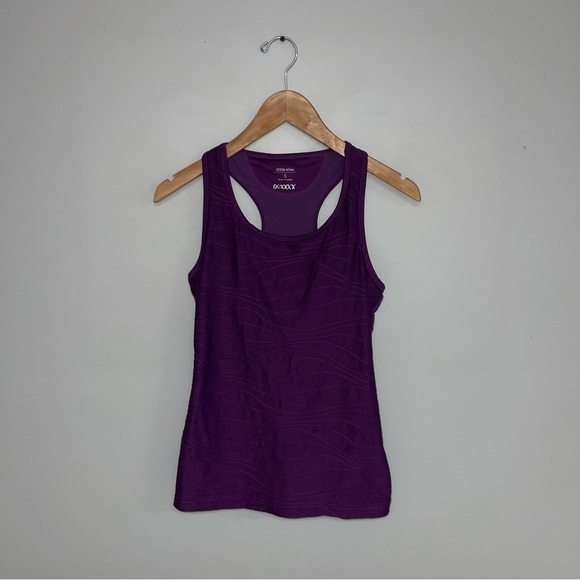 Title Nine Tankini Top Women's Size Small Purple Racerback Tank Textured IX:XXXX - Picture 3 of 8